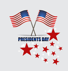 Obraz premium Happy Presidents Day. Presidents day banner illustration design