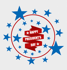 Happy Presidents Day. Presidents day banner illustration design