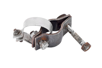 Clamp collar for pipe with screw