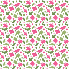 Seamless texture with flowers.