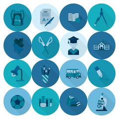 Fototapeta premium School and Education Icons