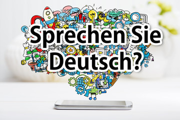 Fototapety  Czy mówisz po niemiecku przez smartfona?