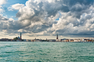 Naklejka premium Venice cityscape towards the Campanile
