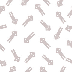 seamless pattern with character human