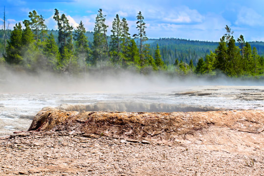 Teakettle Spring in the Upper Geyser Basin of Yellowstone National Park