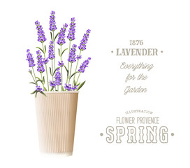 Lavender sign label