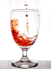 wine glass with water