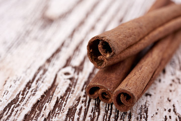 Bunch of cinnamon sticks