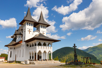 Fototapeta na wymiar Orthodox church in Manastirea Prislop, Maramures country, Romania