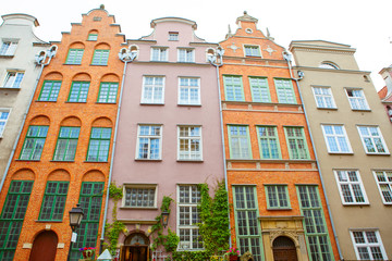 Fototapeta premium Colorful Cityscape of Gdansk in Poland