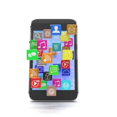 icon app fall in smart phone