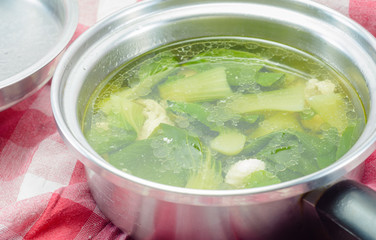 Bok choy soup