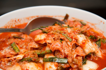 Kimchi salad Korean traditional food.