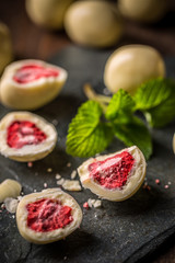 Luxury white chocolate