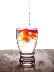 glass with water
