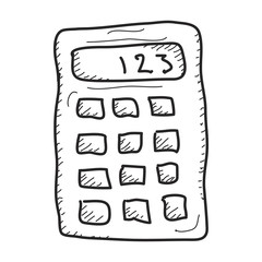 Simple doodle of a calculator