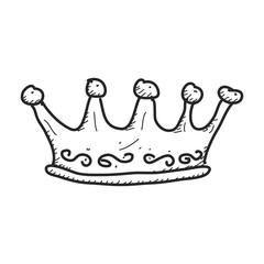 Simple doodle of a crown
