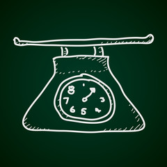 Simple doodle of a set of kitchen scales