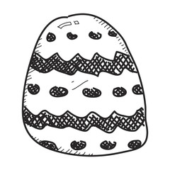 Simple doodle of an easter egg