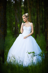 Fototapeta premium beautiful young blonde bride