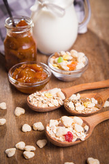 muesli with confiture