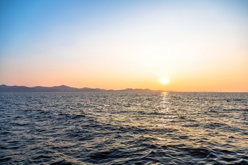 Beautiful landscape with sea and clouds