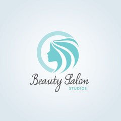 Fototapeta premium Beauty logo,Natural care logo,salon logo,women logo,Feminine Logo,vector logo template