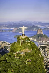Foto op Plexiglas Luchtfoto van Botafogo Bay, Rio de Janeiro, Brazilië © marchello74