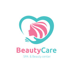 Beauty logo,Natural care logo,salon logo,women logo,Feminine Logo,vector logo template