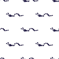 Seamless vector pattern, background with cute caterpillars on the white backdrop. Hand sketch drawing. Imitation of ink pencilling. Series of Insects and Hand Drawn Patterns.