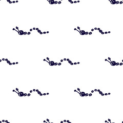 Seamless vector pattern, background with cute caterpillars on the white backdrop. Hand sketch drawing. Imitation of ink pencilling. Series of Insects and Hand Drawn Patterns.