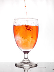 wine glass with water