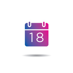 Vector Calendar Logo Icon Flat Design
