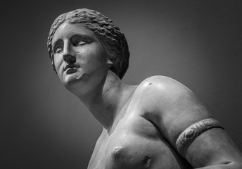 White marble head of young woman © Ruslan Gilmanshin