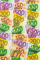 Viele verschiedene Euro-Geldscheine