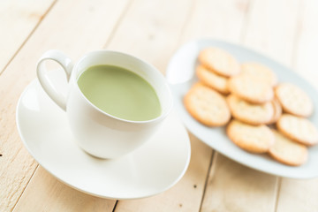 hot matcha latte