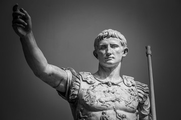 Statue of Roman Emperor Augustus  - obrazy, fototapety, plakaty