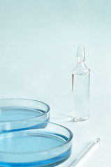 Chemical research in Petri dishes. Chemistry. Microbiology.