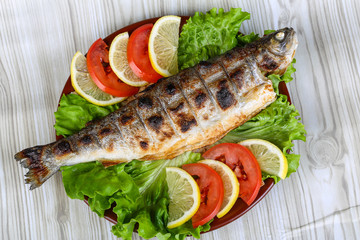 Grilled trout