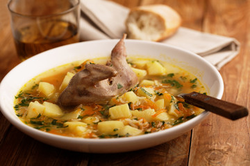 Quail soup