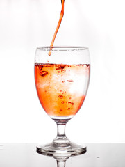 wine glass with water