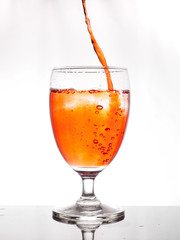 wine glass with water