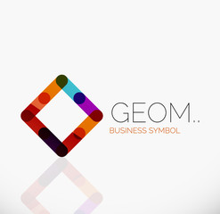 Logo, linear abstract geometric icon