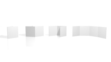 Blank Flyer - 8-Page - Quadrat - Q3/Q4/Q5/Q6 (Wickelfalz) - Vertikal
