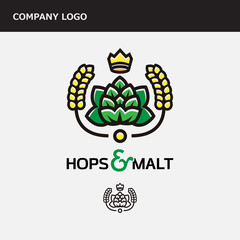 the icon for the brewery or bar