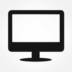 Tv monitor symbol vector illustration