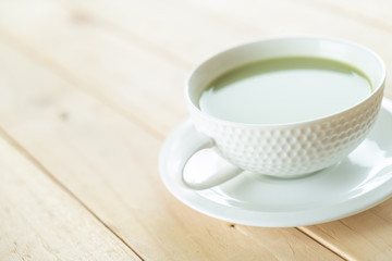 hot matcha latte