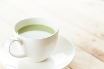 hot matcha latte