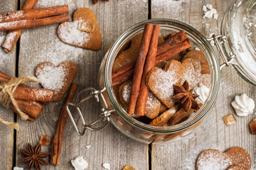 Handmade heart cookies for Valentines day