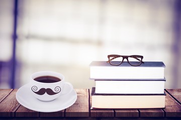 Composite image of mustache logo